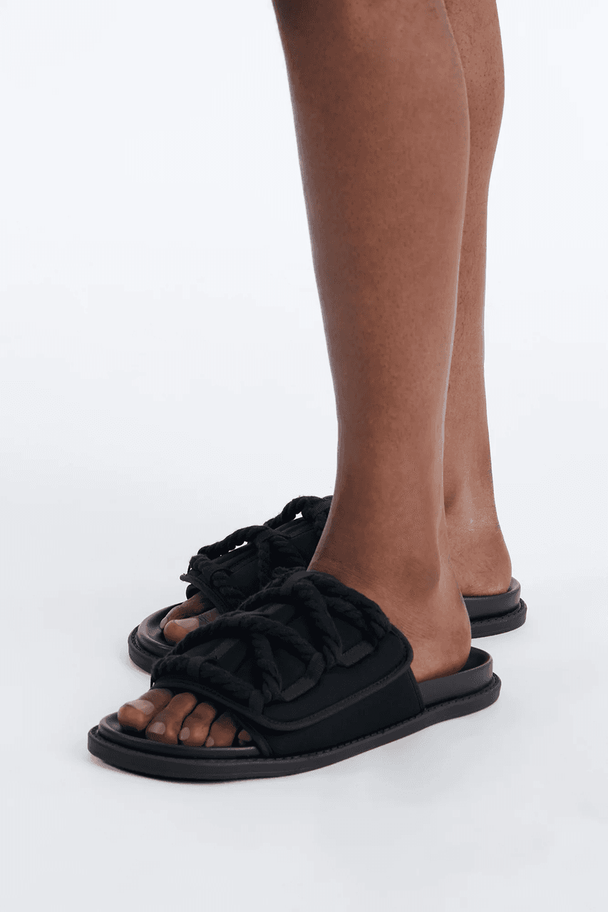 Roped Detail Slip On Slide by Fashion Nova Men
