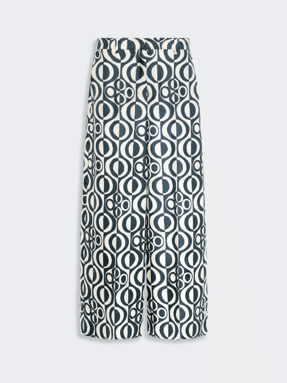 Printed Silk Twill Trousers by Max Mara