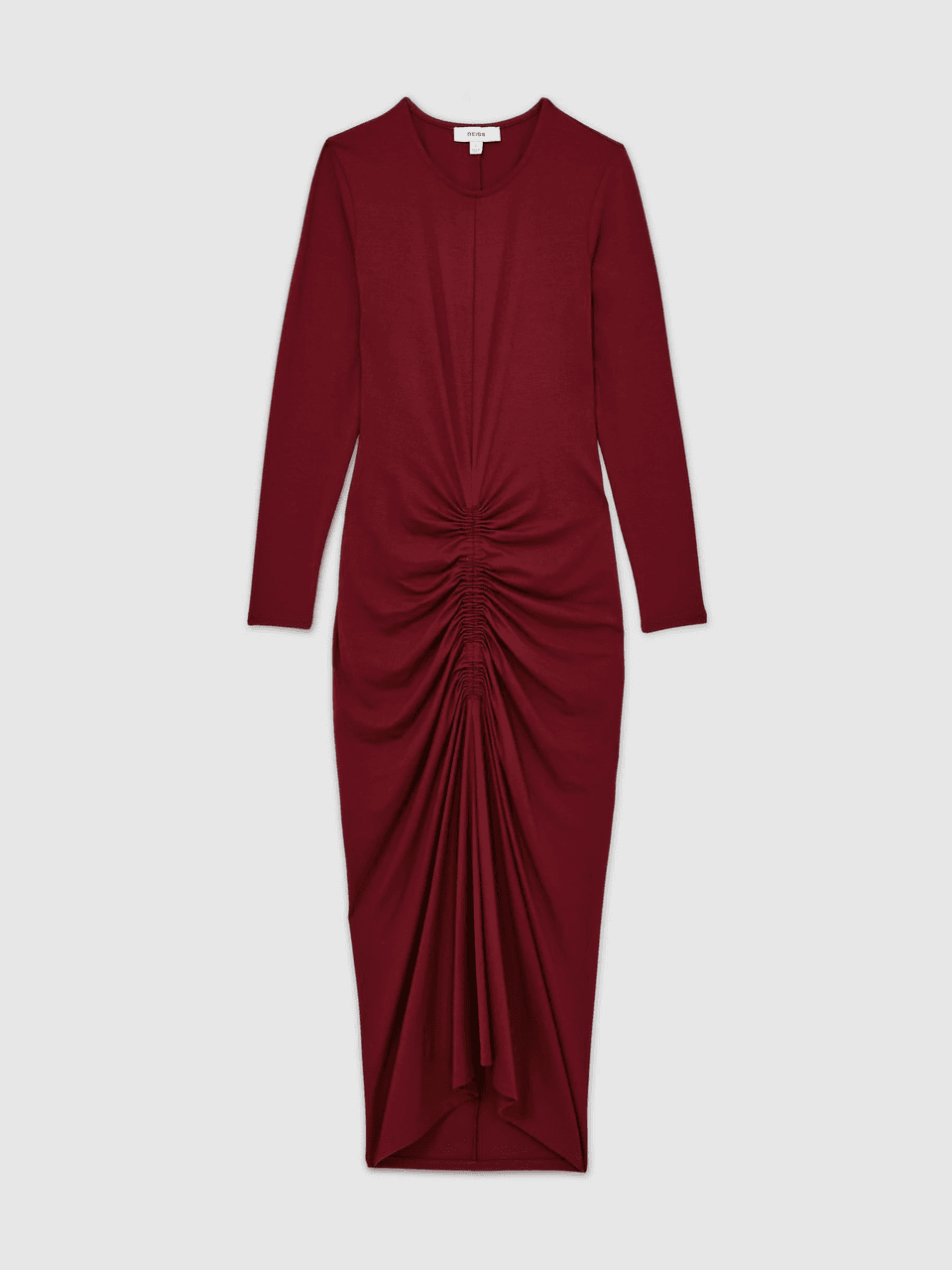 Ginny Ruched Jersey Midi Dress by Reiss