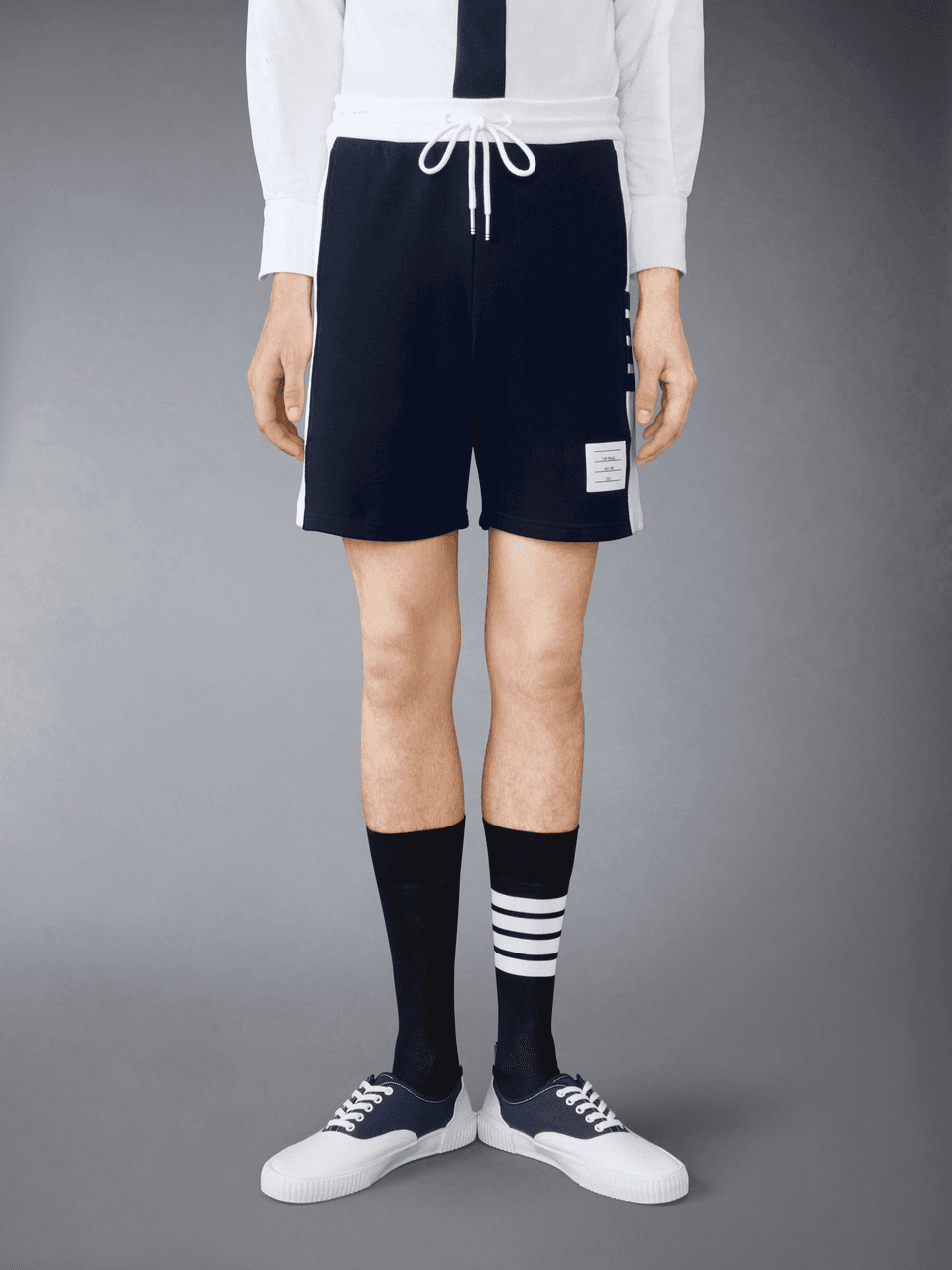 Classic Loopback 4-Bar Sweatshorts by Thom Browne