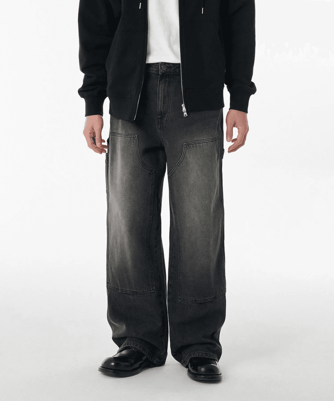 Big Brush Extra Wide Double Knee Carpenter Denim Pants by Musinsa Standard