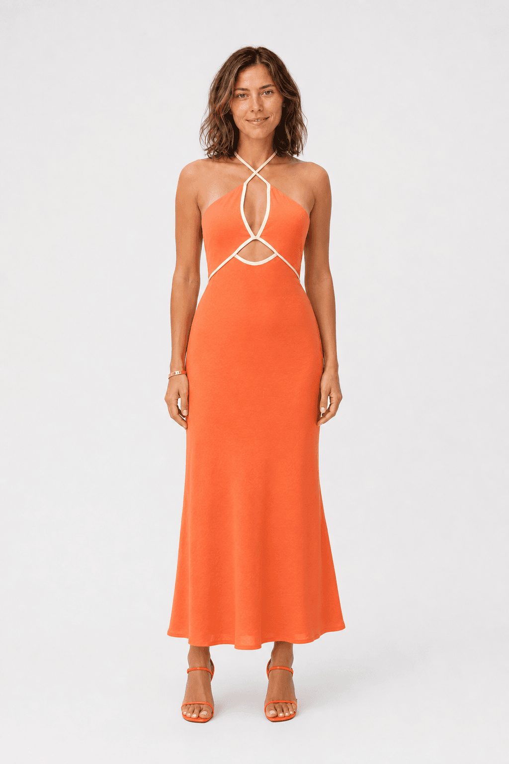 Natural Charm Maxi Dress Orange