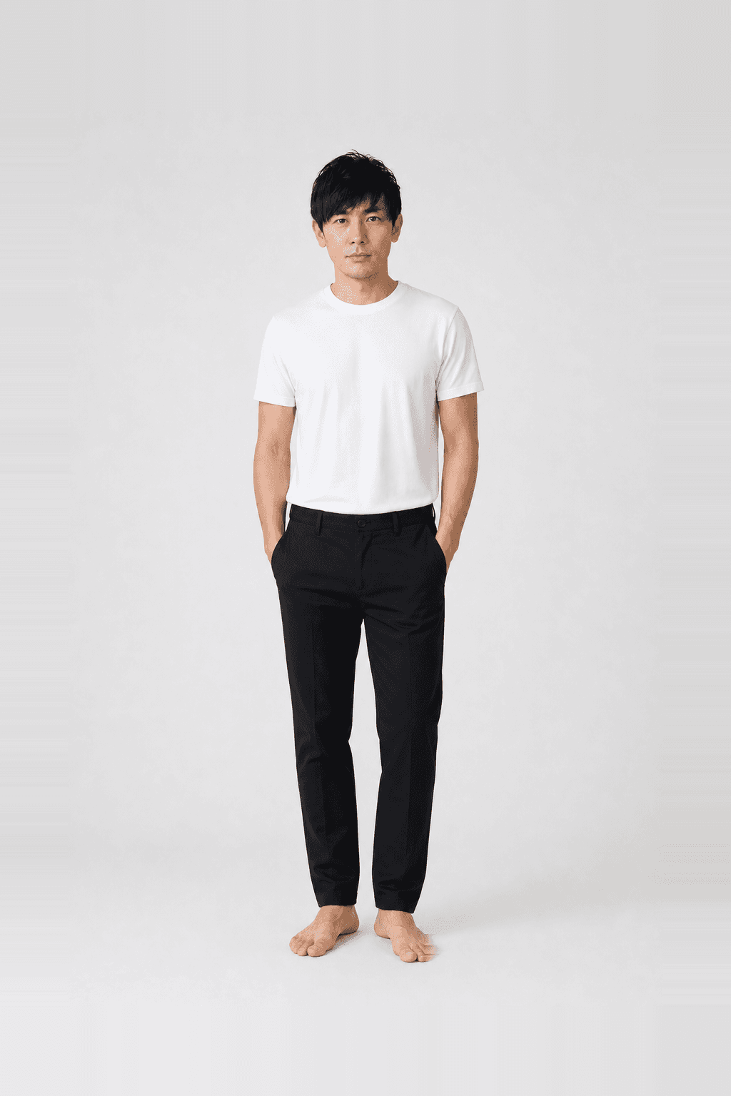 Zaine Pant In Precision Ponte by Revolve, worn by @kenjinak — a photoreal AI try-on generated on their own photo with Utopia