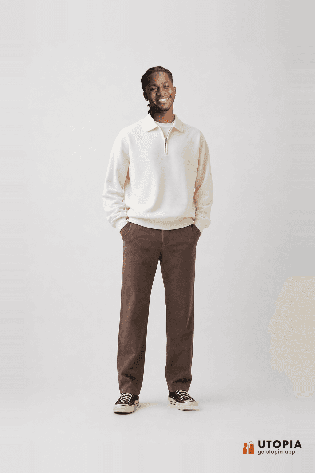 A photoreal AI try-on made with Utopia
